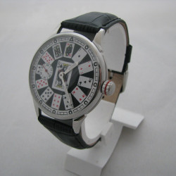 Molniya Soviet vintage wristwatch with Playing Cards