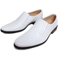 Leather Moscow boots white parade shoes