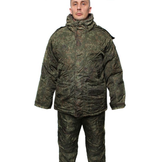 ロシアの一般的な余分暖かいダブルジャケット冬の迷彩ユニフォーム56