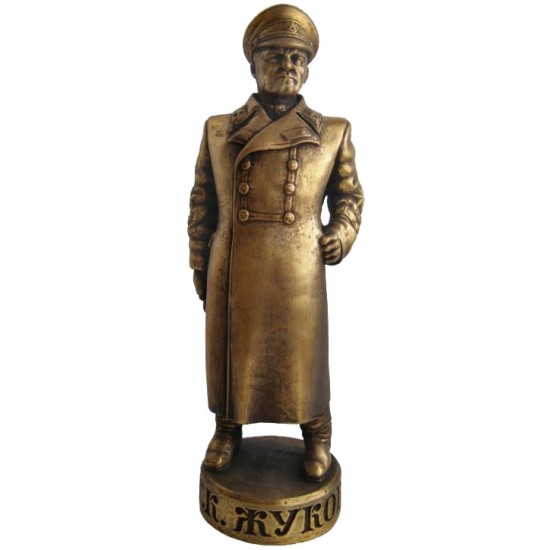 Hohe russische Bronze-Sowjet-Büste von Marschall Zhukov
