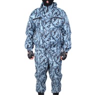Russian tactical warm winter airsoft jacket "SNOW-M" gray camo