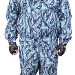 Russian tactical warm winter airsoft jacket "SNOW-M" gray camo