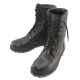 Hohe Airsoft-Stiefel aus schwarzem Leder