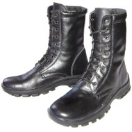 Botas altas tácticas de cuero Airsoft