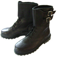Airsoft Tactical Winter Leather Boots With Buckles