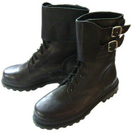 Bottes en cuir d'hiver tactiques Airsoft avec boucles