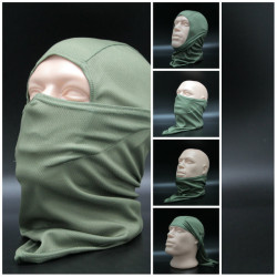 Maschera viso di airsoft dell'oliva di Balaclava Storm cappuccio