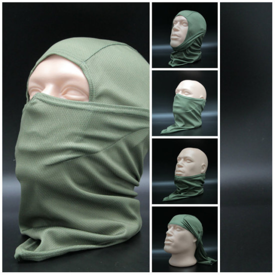 Balaclava Capa de tormenta oliva airsoft máscara facial