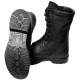 Botas Airsoft de cuero negro, botines tácticos altos, calzado de fuerzas sociales