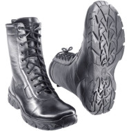 Bottes d'hiver Airsoft hautes en cuir noir EXTREME