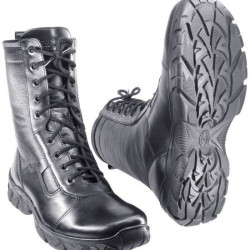 Black leather high Airsoft winter boots EXTREME 
