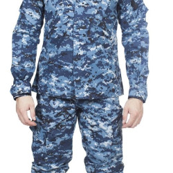 Blue digital Airsoft Uniform Tactical ACU suit Urban type Wear-resistant camo suit