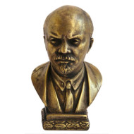 Bronze bust of communist revolutionary Lenin aka Vladimir Ilyich Ulyanov