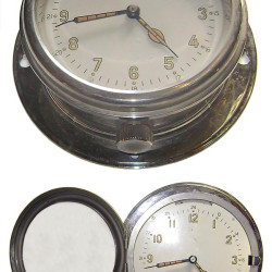 USSR Navy Ship / Submarine clock Chromeplated Watch