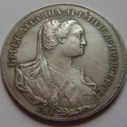 Catherine II - 1 silver Rouble coin 1766