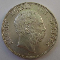 ZWEI MARK Silver German coin with Albert Koenig 1901