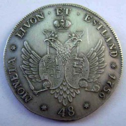 Elizabeth I - silver Russian coin 48 copecks 1756