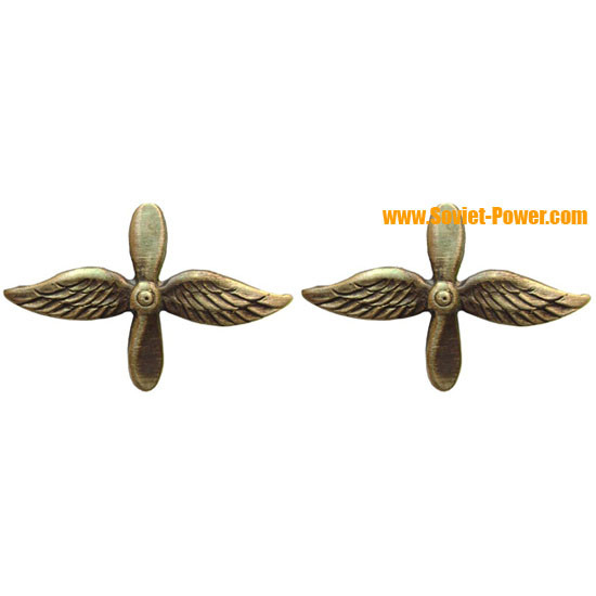 Soviet Air Force & Naval Aviation COLLAR PINS Soviet Air Force & Naval Aviation COLLAR PINS