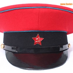 Soviética / Rusia estación de tren Comandante sombrero visera