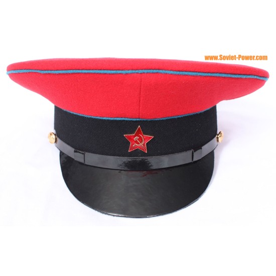 Stazione cappello sovietico / russo comandante visiera