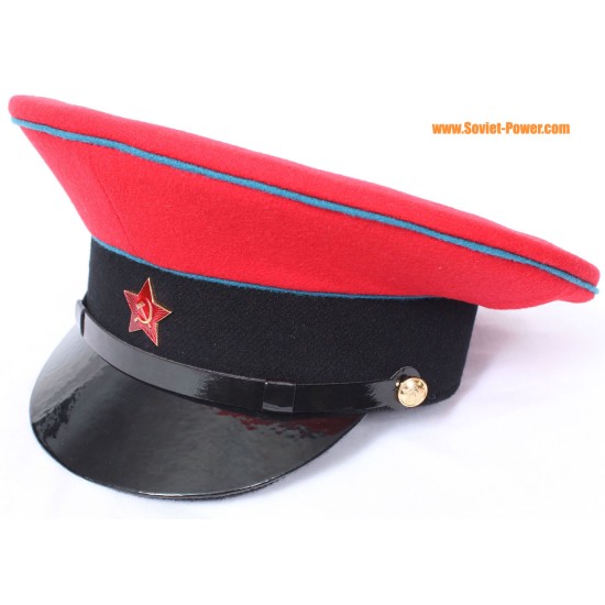 Stazione cappello sovietico / russo comandante visiera