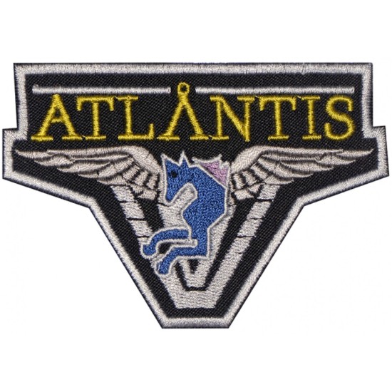 Patch manica ricamata con stivaletto atlantis