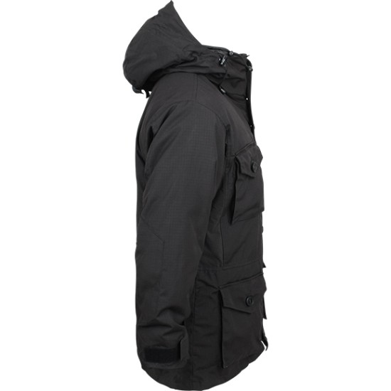 Russo tattico calda giacca invernale SAS Rip-stop nero
