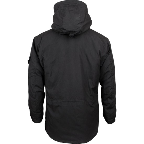 Rusa táctica caliente chaqueta de invierno SAS Rip-stop negro