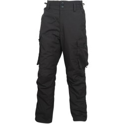 Russi tattici pantaloni speciale invernali SAS Rip-stop nero