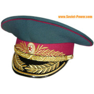Policía militar soviética generales sombrero visera
