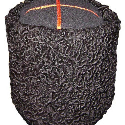 Genuine Soviet Don Cossacks Papakha Winter hat warm black Papakha hatt