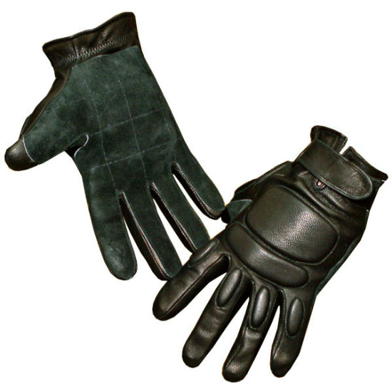 Winter leather tactical Gloves with fist protection Ratnik