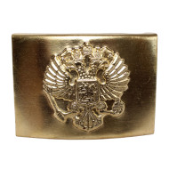 Golden officers buckle for belt with eagle Soviet Army