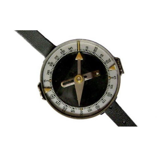 1930s Wrist Military Compass in the Shape of a Watch Antique Surveyor
