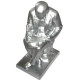 Russische große Leninskulptur aus Metall von L. Fridman