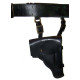 MARINES OFFICER black Leather belt + holster MARINES OFFICER black Leather belt + holster