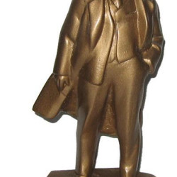 Goldene Miniaturbüste des kommunistischen Revolutionärs Wladimir Iljitsch Uljanow (alias Lenin) #6