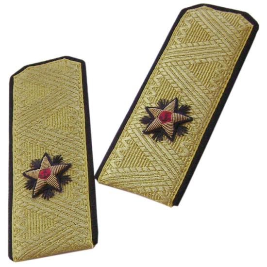 Épaulettes de défilé de la marine du contre-amiral soviétique
