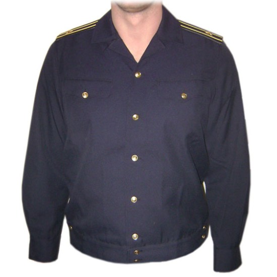 Giacca blu estiva degli ufficiali del sottomarino della flotta della Marina russa