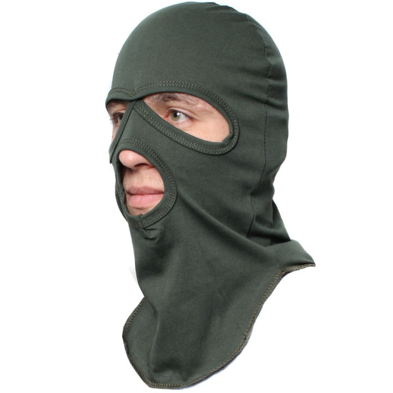 Masque à capuche en coton Olive Balaclava Masque à capuche en coton Olive Balaclava