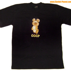 T-SHIRT brodé avec OURS OLYMPIQUE URSS