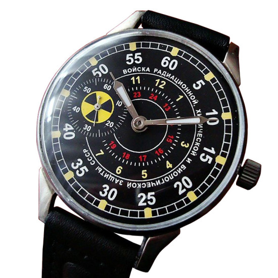 Montre-bracelet militaire soviétique d'origine des forces spéciales Molnija NBC montre mécanique des troupes