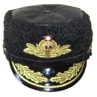 Chapeau d'amiral soviétique Chapeau Papakha d'hiver de la flotte de la marine Chapeau en cuir d'animal URSS