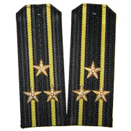 Officiers URSS Flotte de la Marine des épaulettes noires