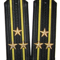 USSR Navy Fleet Officers black shoulder boards