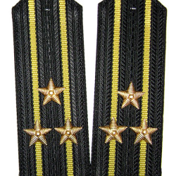 Officiers URSS Flotte de la Marine des épaulettes noires