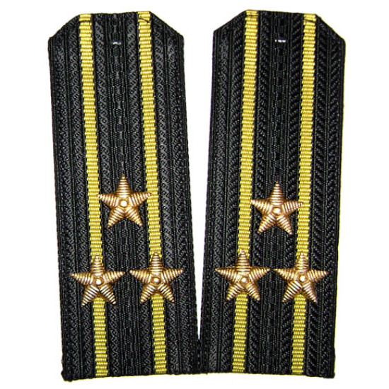 USSR Navy Fleet Officers black shoulder boards
