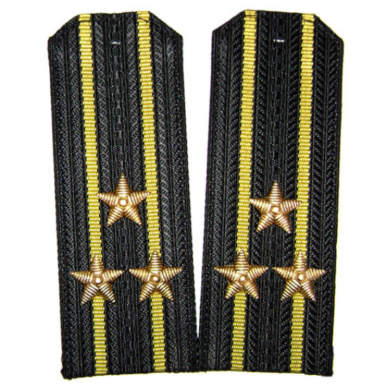 Officiers URSS Flotte de la Marine des épaulettes noires