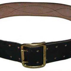 MARINES Ceinture en cuir noir avec ceinture d'épaule PORTUPEYA + étui