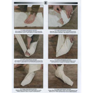 Envolturas tácticas Portyanki airsoft para pies (calcetines)